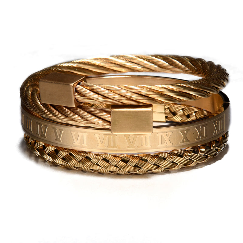 Luxury 3pcs Roman Bracelet