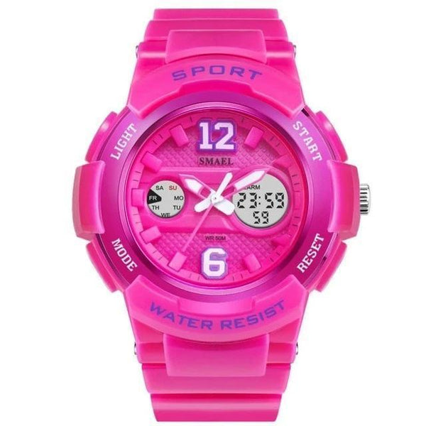 Singulier watches. Cheerleader. Center of attention? No? - Wanna be? Watch made for girls who want to make a statement. Non-discrete, sporty and cute. Dual time zone movement, stop watch and alarm are among the features.  
